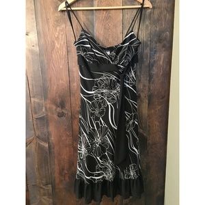 Black & White Floral Summer Dress